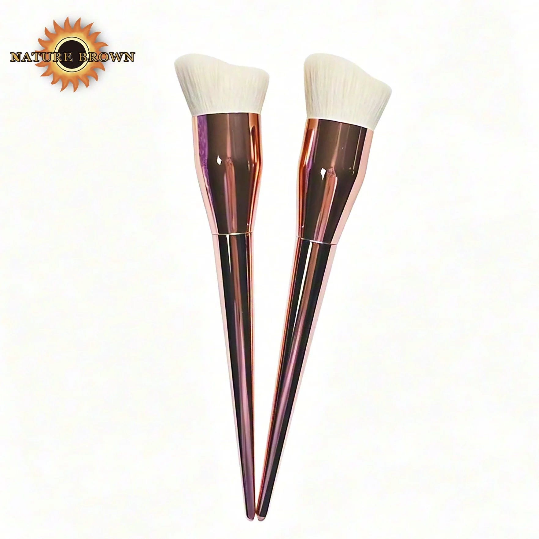 Luxury Foundation Beauty Care Self Tan Bling Pink Kabuki Brush with Concealer Professional Fan Brush Single Makeup Brush