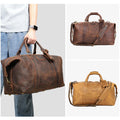 MARRANT 1133 Handmade Crazy Horse Leather Duffle Bags Large Men Travel Weekender Overnight Bag Genuine Leather Travel Bag MegaBDM