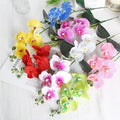 35cm Artificial Phalaenopsis Flowers 3D 4 Heads Artificial Orchid Flowers