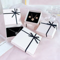 Lateen Luxury Fancy High Quality White Paper Drawer Slide Gift Packaging Jewelry Box Pendant Ring Necklace Bracelet Custom Logo