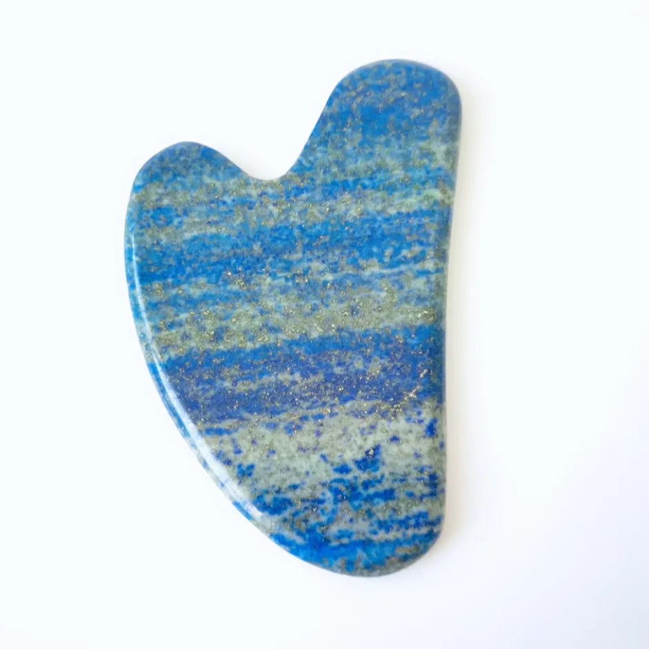 HY Gua Sha Stone lapis luzil heart stone Gua Sha Scraping Massage Tool For Back Body Massage