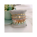 Bohemian Style Polymer Clay Bracelet Freshwater Pearl Stretch Bracelet Wholesale Handmade Beaded Bracelet