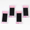 Large Stock Lash Trays Wholesale 0.03 Volume Individual Eyelash Matte Deep Black Russian Volume Eyelash Extension