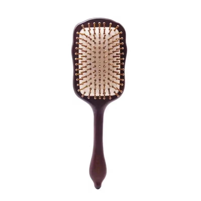 Bamboo Wooden Paddle Bio Brush Hair Sandal Wood Organic Scalp Massage Common Comb Home Use