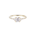 LOZRUNVE Women's Stackable Diamond Baguette Wedding Engagement Ring Silver 925