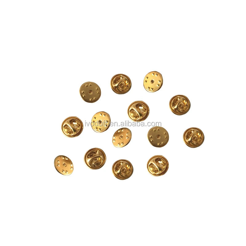 Wholesale Brass Butterfly Clutch Lapel Pin Back Locking Pin Back for Brooch