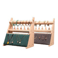 Multifunctional Solid Wood Jewelry Storage Rack Bangles Display Necklace Ring Ornaments Durable  Pouches Trays Packaging