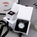 Cute Paper Box Flip Bracelet Ring Earring Pendant Necklace Jewelry Packaging Box with Ribbon