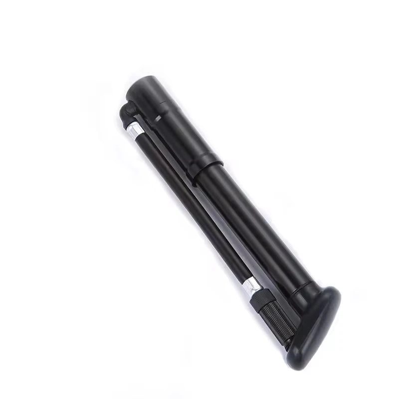 Portable Mini 130psi Aluminium Hand Pump with Steel Schrader Presta Valve Adapter High Pressure Bike Tire Inflator