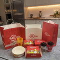 High-end Custom Food Container Hamburger Restaurant Packaging Paper Buger Boxs Take Away Food Box