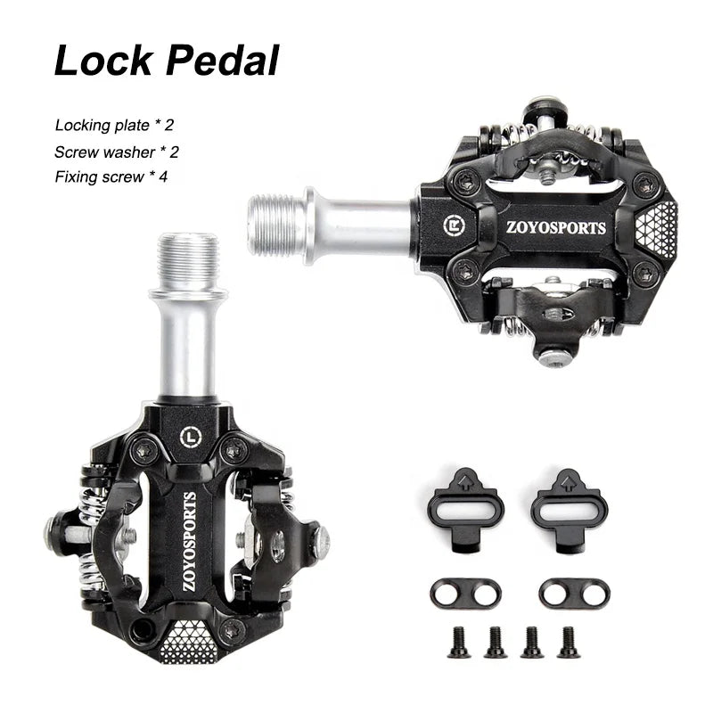 ZOYOSPORTS MTB Bike Pedals Self-Locking Aluminum Alloy Bearing Parts with High Durability for Road Bicycles