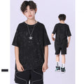 Summer New Children's T-shirt Fried Street Tie-dye Snowflake Old T-shirt Can Be Customized Short-sleeved