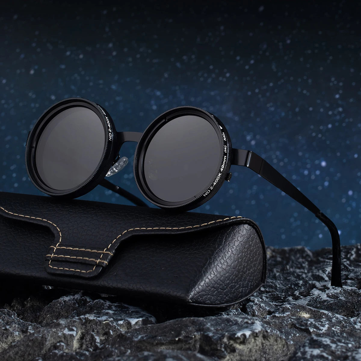 2025 Fashion Designer Sunglasses Women Shades High Grade Custom Adjustable Sun Glasses Round Frame Lens Polarized Sunglasses Men
