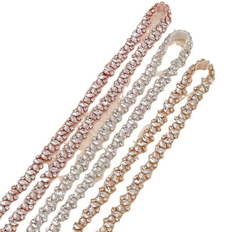 Hot Sale Appliques Rhinestone Heat Transfer Patches Iron on Patch Bridal Girdle Accessory Rhinestone Crystal Claw Stone