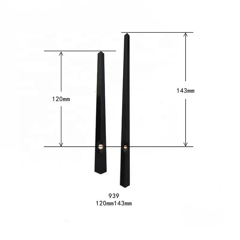 Big Size Aluminum Customs Wall Clock Hands Kit 14.5cm 15cm 170mm 180mm 10 Inch for 14 Inch  16" Diameter Clock