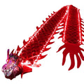 3M/5M Fitness Dragon Dance With Dragons Yellow Red Shining Dragon Festival New Year Gifs Funny Children's Sport Toy Outdoor Toys