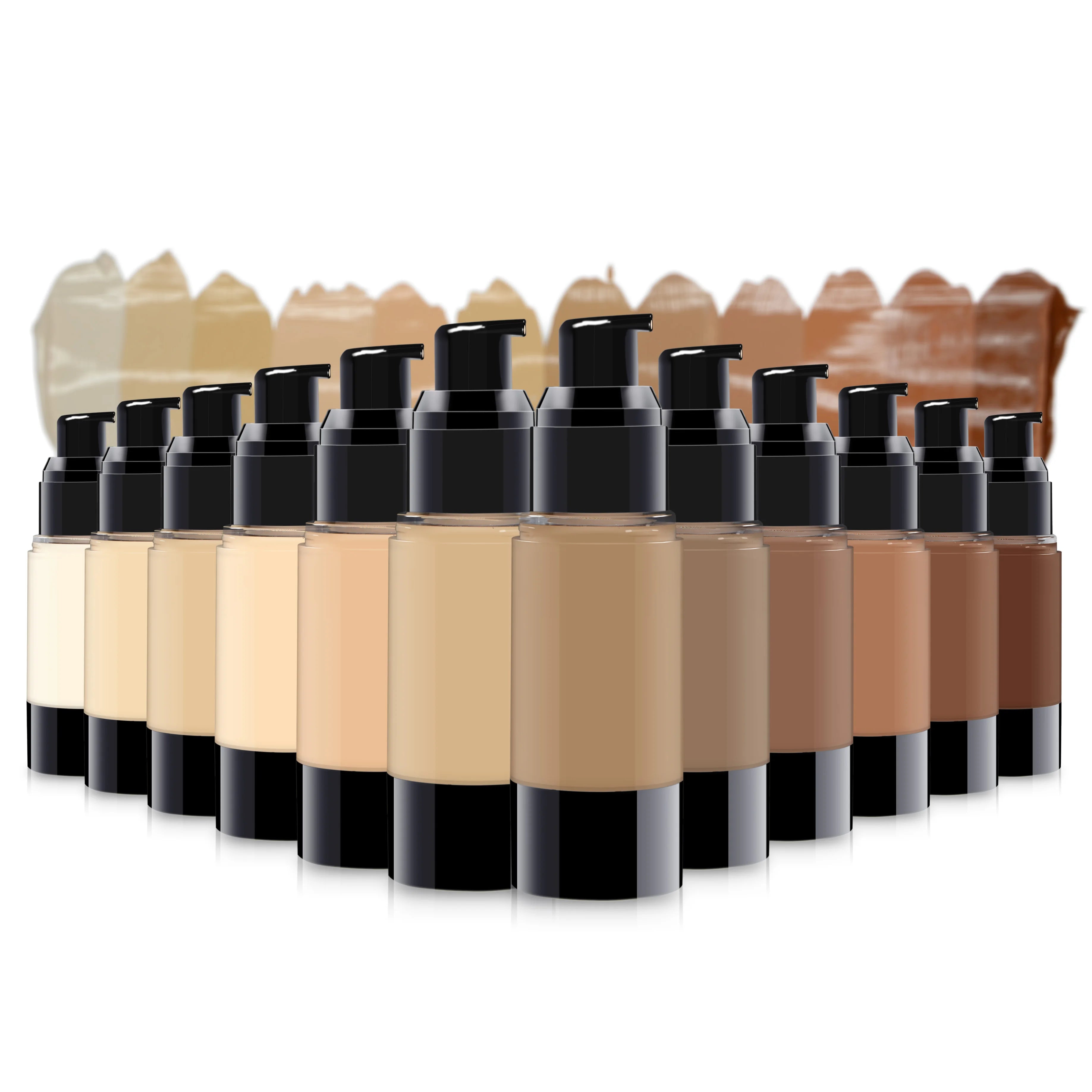 OEM Waterproof Matte Liquid Foundation Concealer Whitening Pore Covering Private Label Cosmetics for Face Makeup Wholesale
