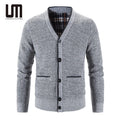 Liu Ming Clearance Sales Wholesale Winter Men Casual V Neck Cardigan Warm Plus Size Slim Fit Sweaters