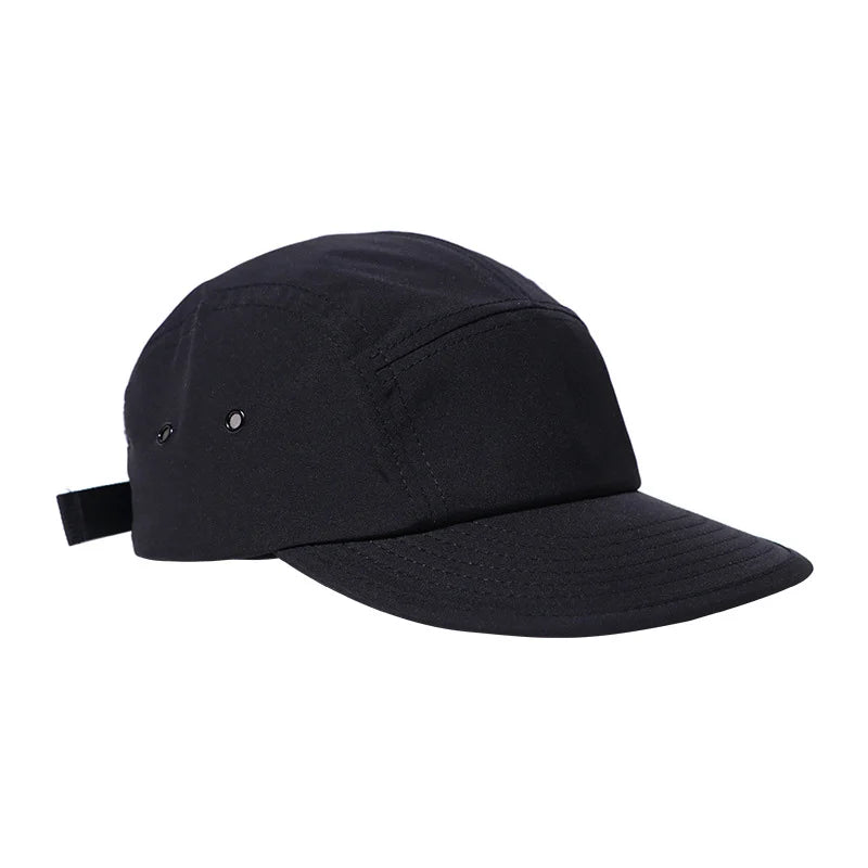 Wholesale Five Panel Breathable Lightweight Nylon Hat Waterproof Quick Dry Cap Custom Unstructured 5 Panel Snapback Cap Hats