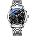 Quartz Movement Watch Stainless Steel Buckle Butterfly Men Wristwatch Waterproof Business Sports Watches  for Man