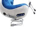 U Shaped Memory Foam Microwave Heating Battery Wireless USB Fast Magnetic Heated Massage Neck Hump Pillow Everyday Custom Logo