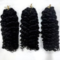 18-24inch Wholesale Feathering Tip Crochet Braids 100% Virgin Remy Hair Extension 12A Machine Double Weft Human