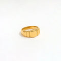 18K Gold Plated Stainless Steel Ring for Women Trendy New Stainless Steel Jewelry MegaBDM