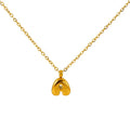 Minimalist Polish Chubby Letters Pendant Necklace Jewelry Personalized Mini Bubble Ballon 3d Puff Letter Charm Necklaces Women