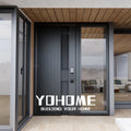 UK Style Villa External Door With Single Sidelites Front Door With Aluminium Window Inserts Security Modern Doors