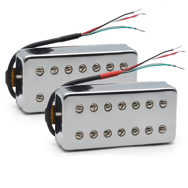 7 String Guitar Humbucker Pickup Dual in Line Slotted Screw for Electric Guitar Chrome