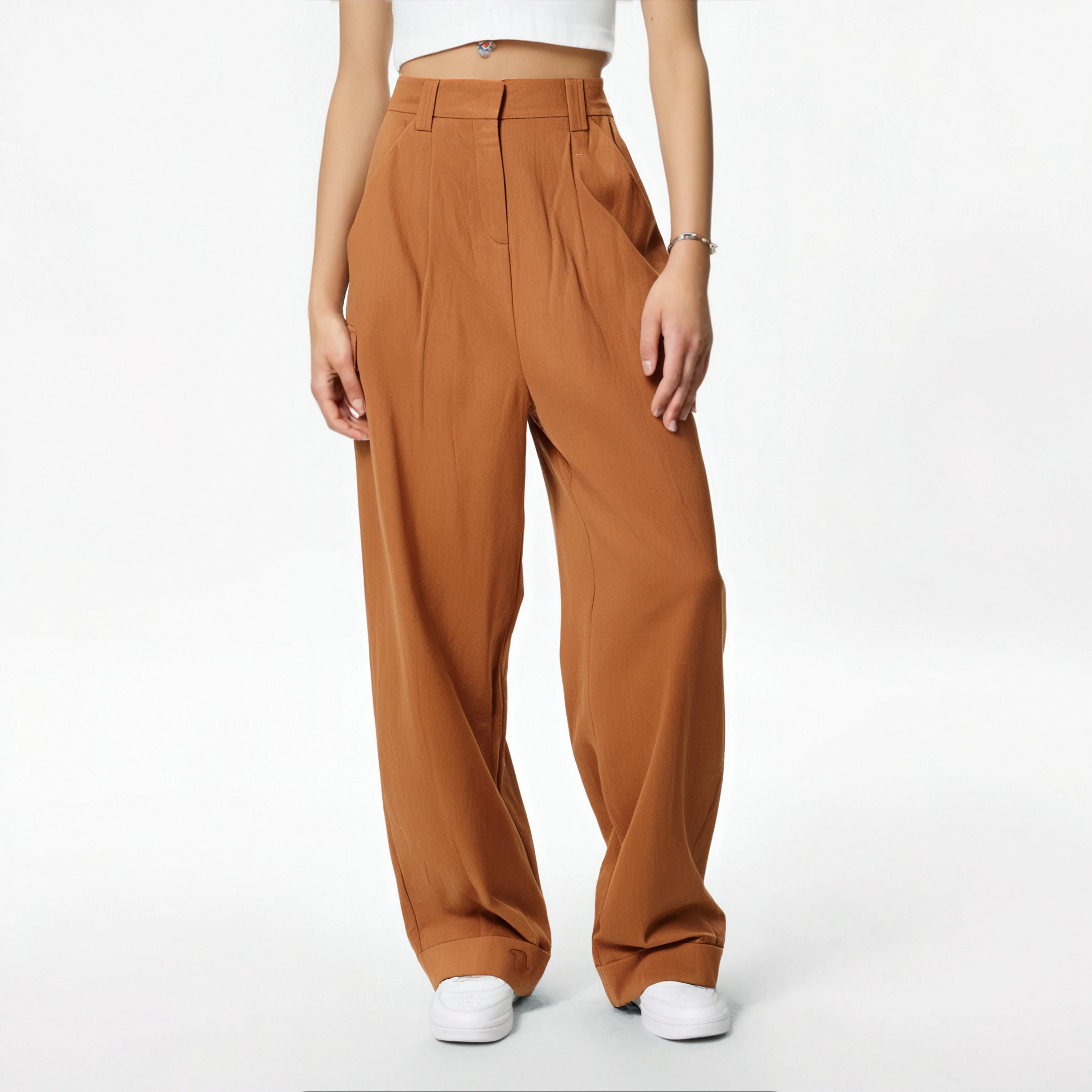Fashionable Simple Kargo Pants for Women Brown Cargo Pants Cargo Pants Ladies