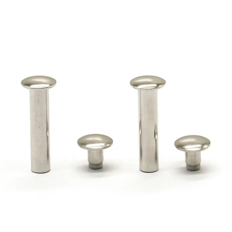 Superior Quality Stainless Steel Double Cap Rivets Customizable Female and Male Design