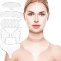 11Pcs Premium Reusable Hypoallergenic Silicone Anti Aging Pad Silicone Chest Wrinkle Patches Eye Mask Neck Pad for Wrinkles
