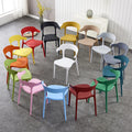 Minimalist Modern Best-selling Cheaper Adult Backrest Plastic Chair Nordic Dining Room Furniture Stackable Dining Chair