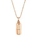 Custom Capsule Necklace for Lovers Collares De Acero Inoxidable Collar De Oro De 18K Steel Urn Jewelry 2024