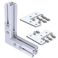 2020 3030 Series 4 10 12 Pieces Aluminum Extrusion Profile 20S 30S L T Type Industrial Use Joint Board Connecting Plate Corner