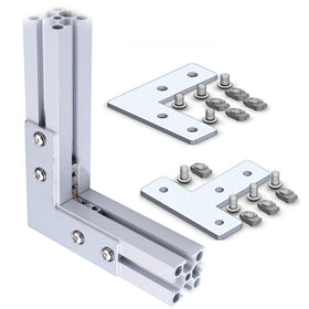 2020 3030 Series 4 10 12 Pieces Aluminum Extrusion Profile 20S 30S L T Type Industrial Use Joint Board Connecting Plate Corner