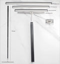 10-Inch Shower Squeegee for Glass Doors and Windows Bathroom Mirror Tile Car Cleaning Squeegee Wiper for Clearing Water Dust