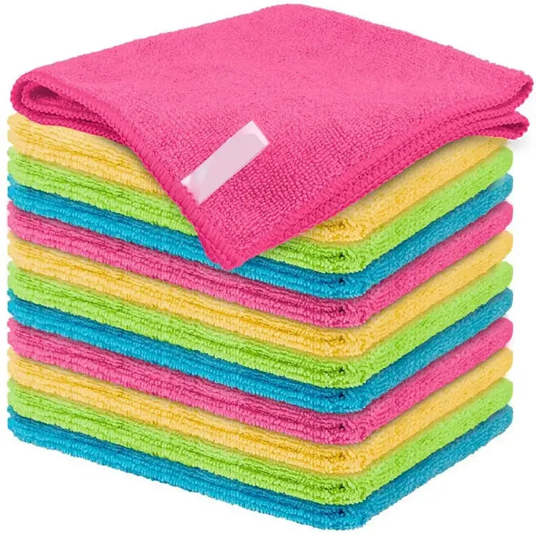 Wholesale Multipurpose Microfiber Glass Cleaning MicrofibreTowel Rag Cloth Dusting and Drying Cloth