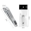 Professional Carbon Steel Silver  Fingernail  Clippers Big Nail Cutter With Nail File for Nail Salons