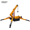 Remote Controlled Hydraulic Telescope Spider Cranes for Building Materials Constructions