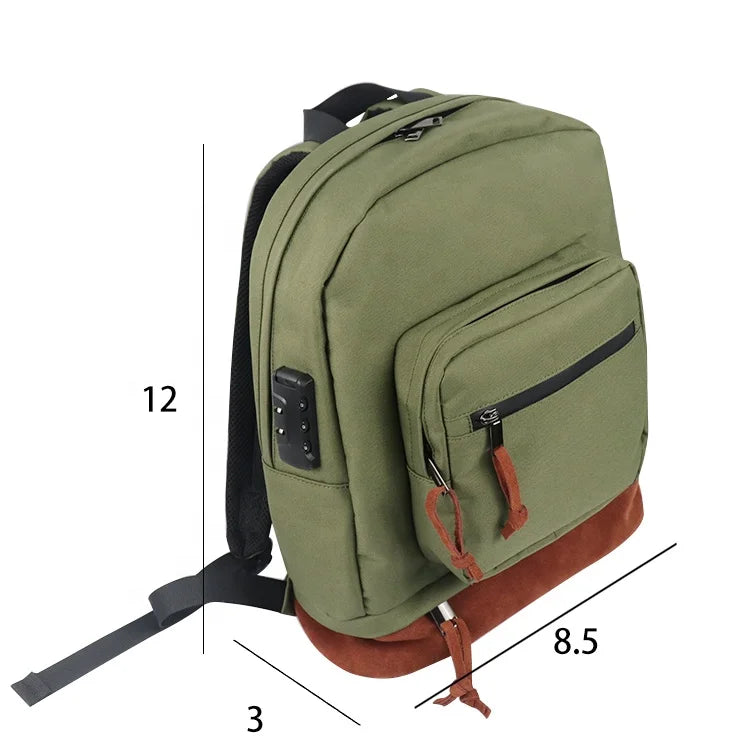 2024 Odor Proof Trapper Backpack Lockable Smellproof Rolling Paper Smoking Accessories Book Bags