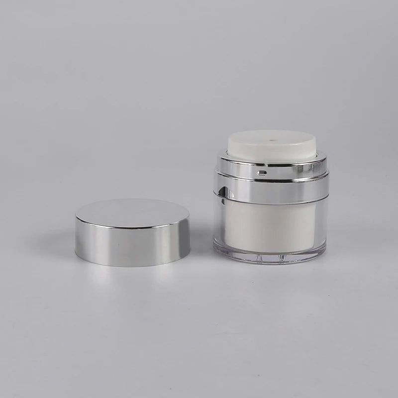 New Design of Skincare Cream Pot Jar Gloss White 15g 30g 50g  Empty Acrylic Cream Jar