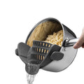 Kitchen Colander Adjustable Snap N Strain Pot Strainer Silicone Clip on Strainer for Pots Pans and Bowls