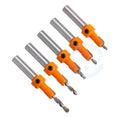5pcs Set 8mm Shank HSS Woodworking Countersink Router Bit Set Screw Extractor Remon Demolition for Wood Milling Cutter