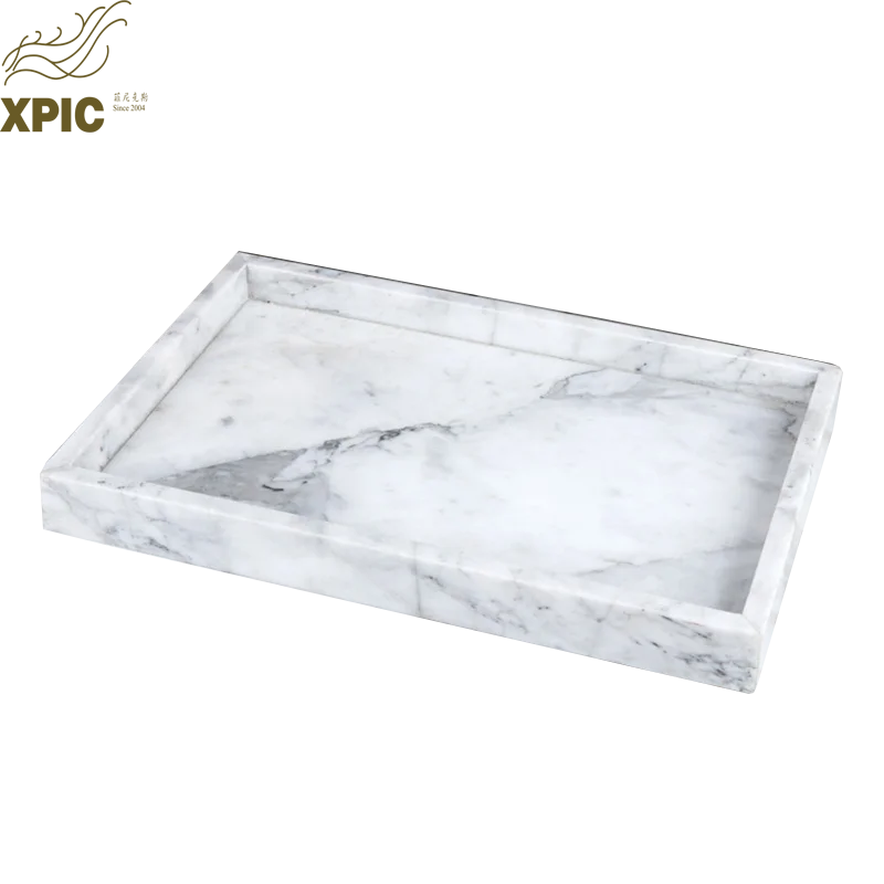 Nordic Simple Style Natural Marble Dessert Serving Tray