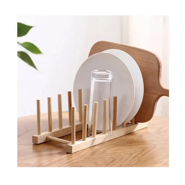Wholesale Kitchen Simple Cheap Storage Pine Wood Dish Sink Drying Rack Wooden Dish Rack for Kitchen