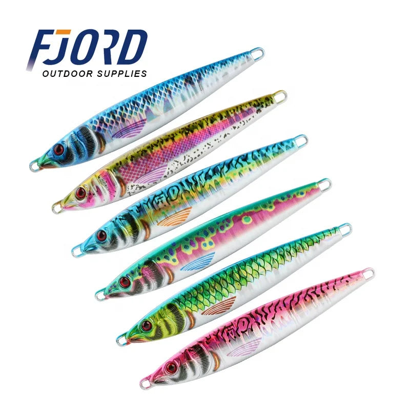 FJORD Metal Fishing Lure Jig Metal 20g 40g 60g 65mm 79mm 95mm Jigging Lure  Fishing Lure Bait