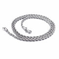 17-36 Inches Stainless Steel Twist Rope 18K Gold Chain Necklace for Men Women Jewelry
