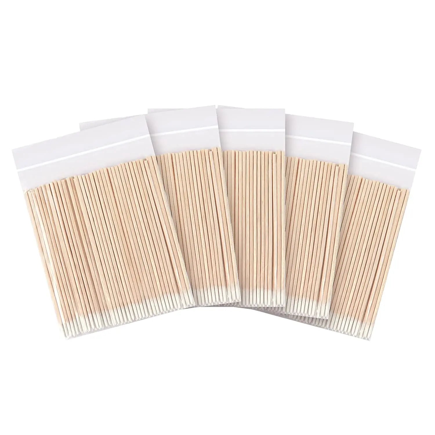 Disposable Cotton Swab Lint Free Micro Brushes Wood Cotton Buds Swabs Ear Clean Stick Eyelash Extension Glue Removing Tool